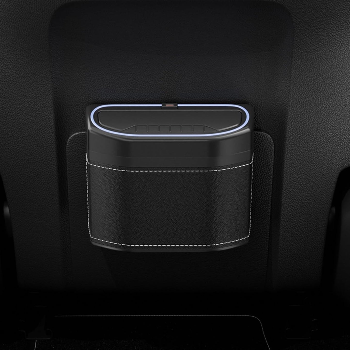 Odor-Proof Car Waste Bin with LED Light