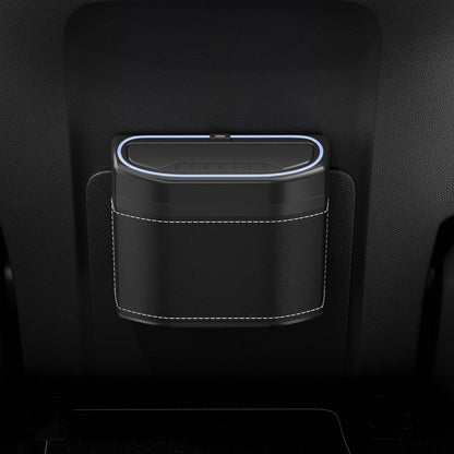 Odor-Proof Car Waste Bin with LED Light