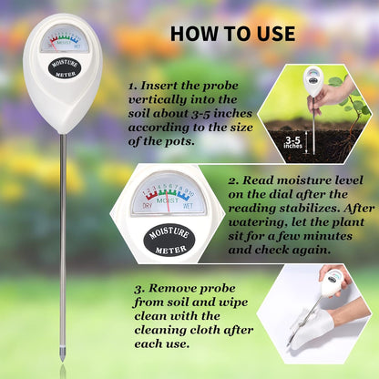 Accurate Soil Moisture Tester for Plant Care