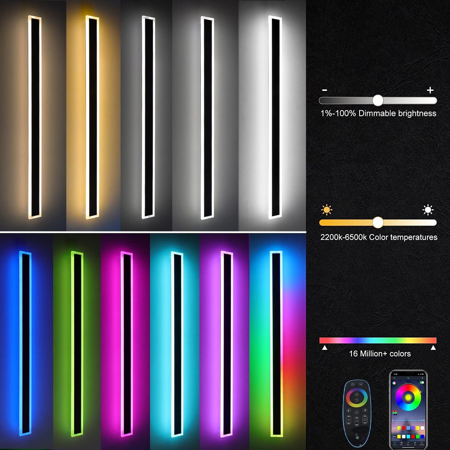 Adjustable Bright Outside LED Wall Light Strip