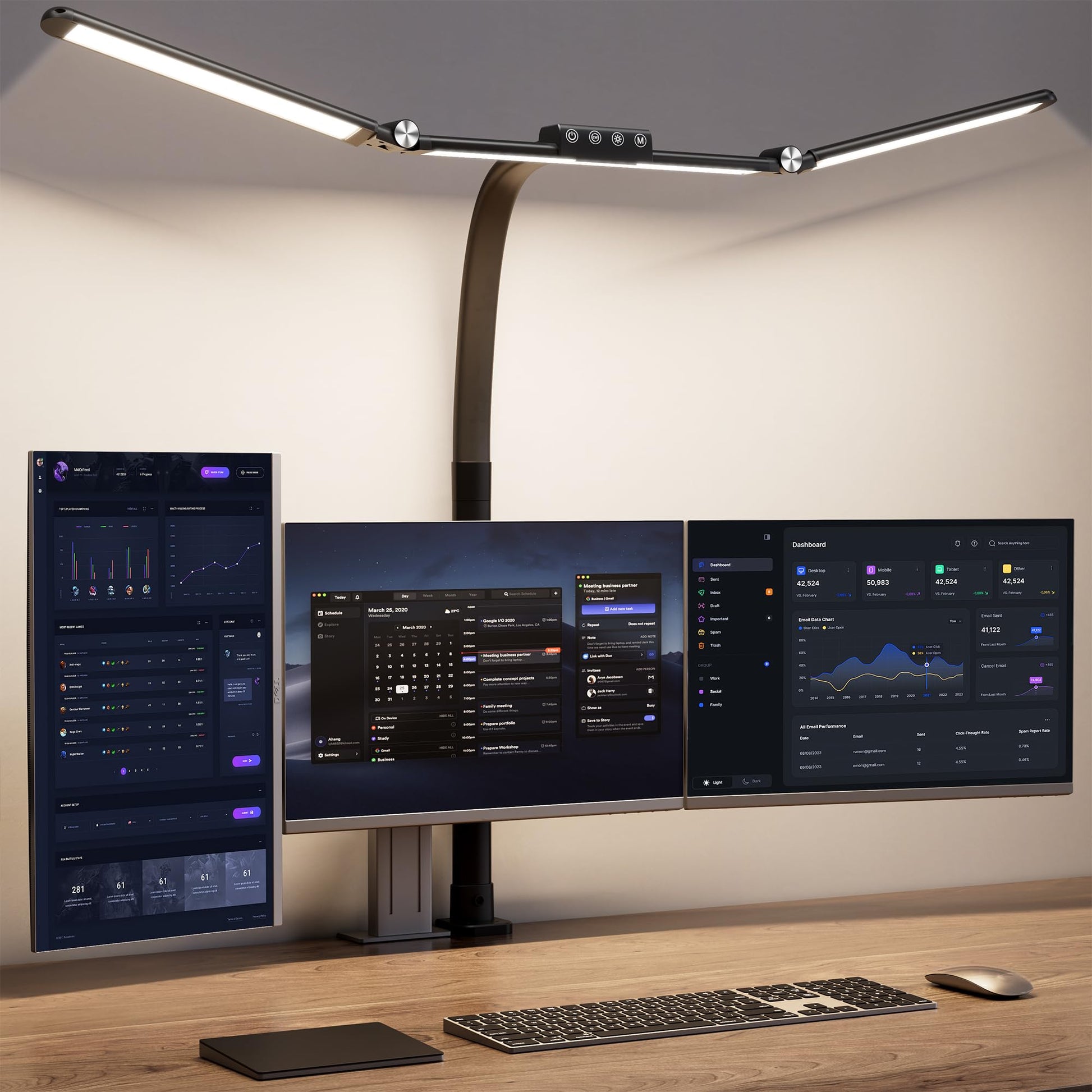 Adjustable Bright Office Desk Light with Clamp - Cofik