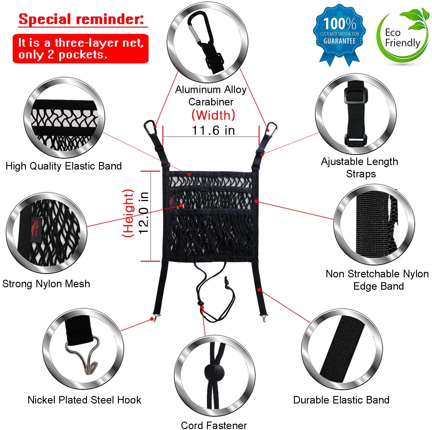 Premium 3-Layer Auto Storage Net