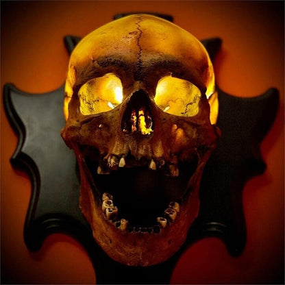 Dark Gothic Skull Table Lamp
