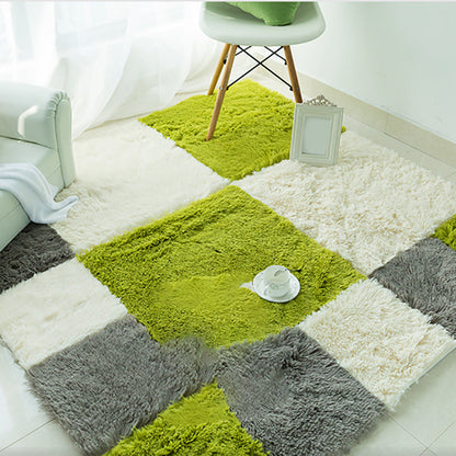 Soft Plush Bedroom Carpet Tiles Stain Resistant Squares