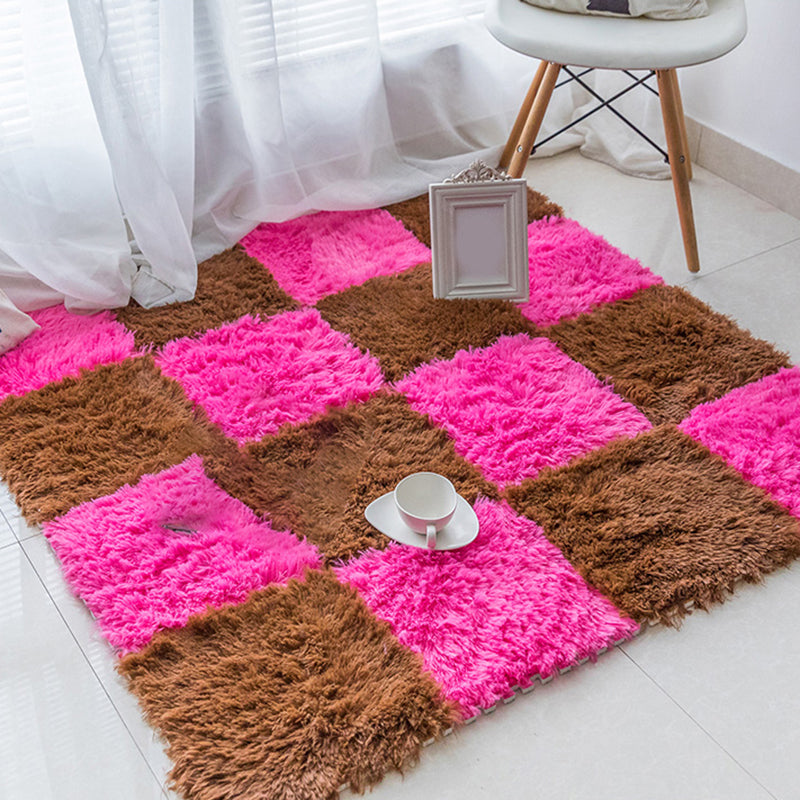 Soft Plush Bedroom Carpet Tiles Stain Resistant Squares