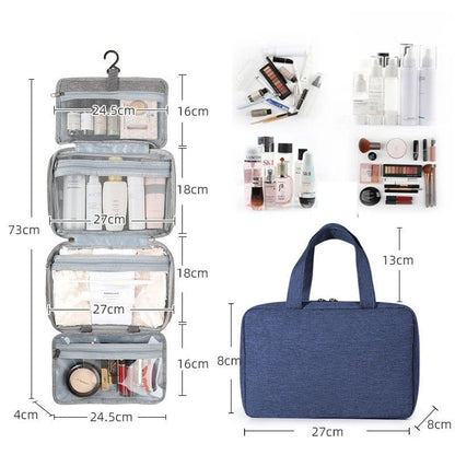 Waterproof Travel Toiletry Bag with Hang Hook