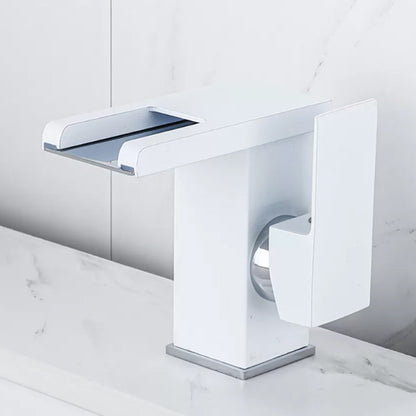 Modern Square LED Bathroom Faucet Mixer Tap