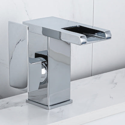Modern Square LED Bathroom Faucet Mixer Tap