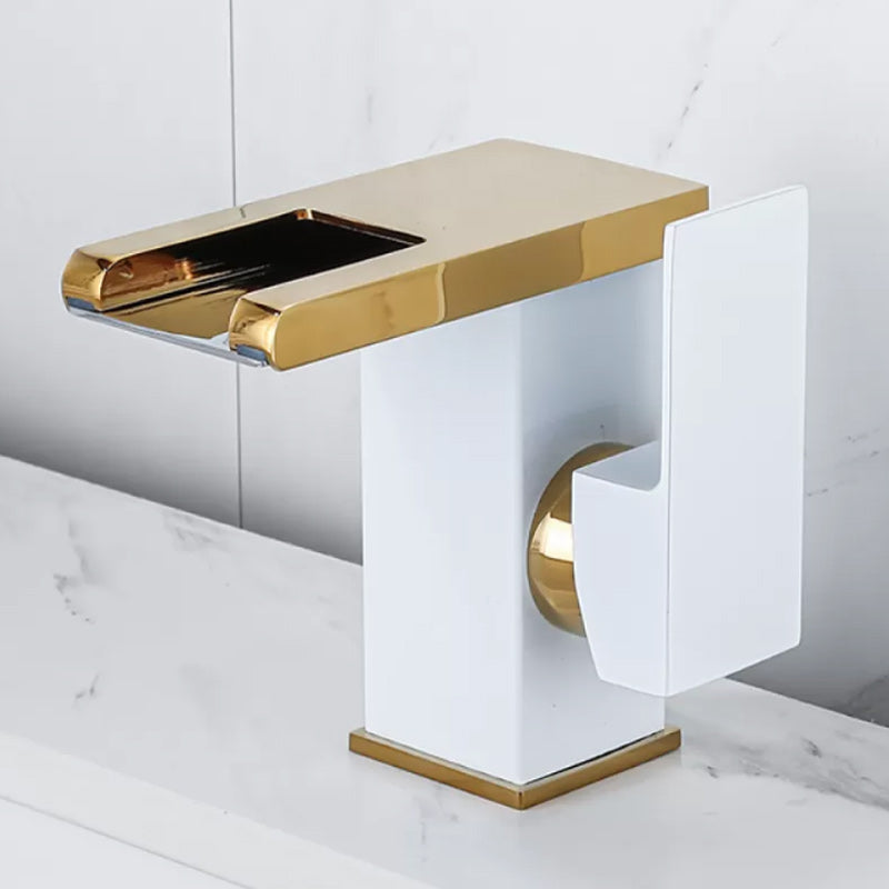 Modern Square LED Bathroom Faucet Mixer Tap