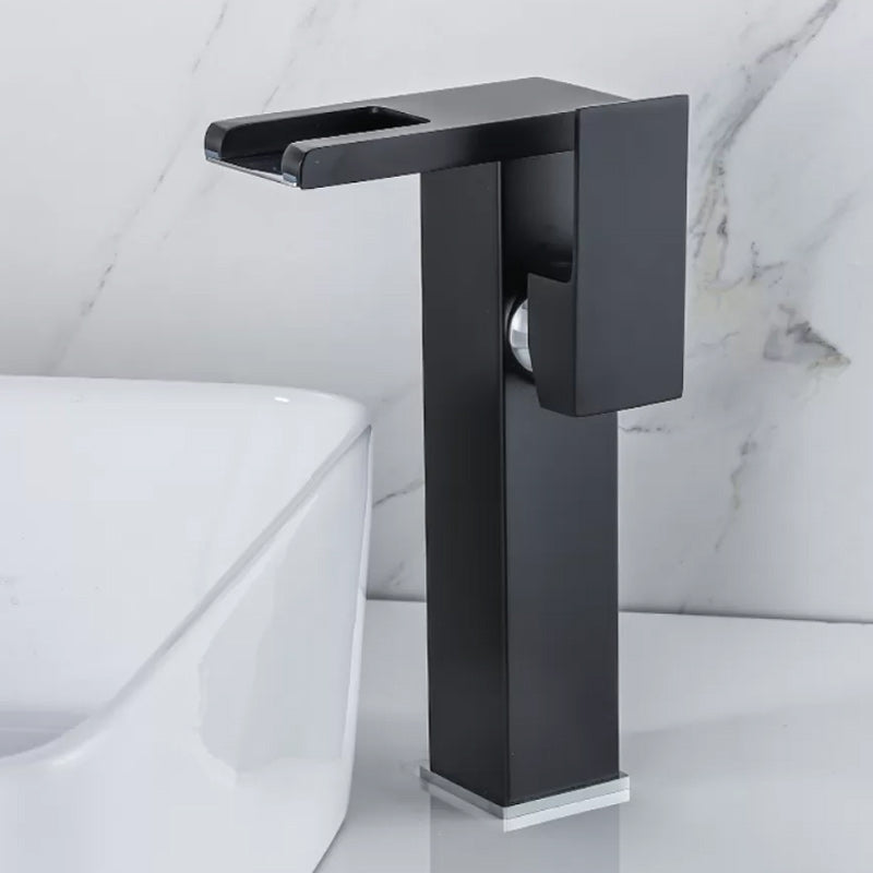 Modern Square LED Bathroom Faucet Mixer Tap