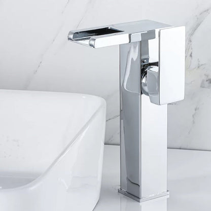 Modern Square LED Bathroom Faucet Mixer Tap