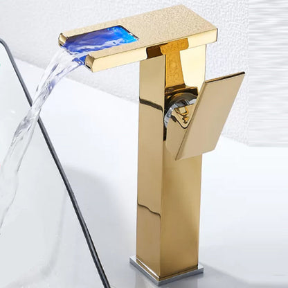 Modern Square LED Bathroom Faucet Mixer Tap