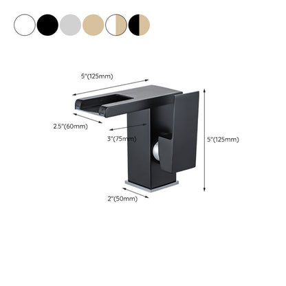 Modern Square LED Bathroom Faucet Mixer Tap