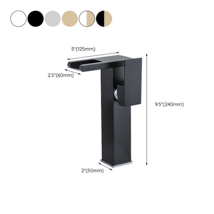 Modern Square LED Bathroom Faucet Mixer Tap