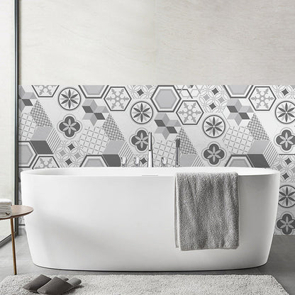 Colorful Hexagon Wall Stickers Removable Tile Decal