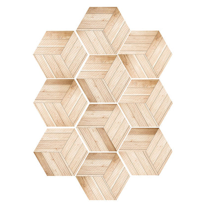 Colorful Hexagon Wall Stickers Removable Tile Decal