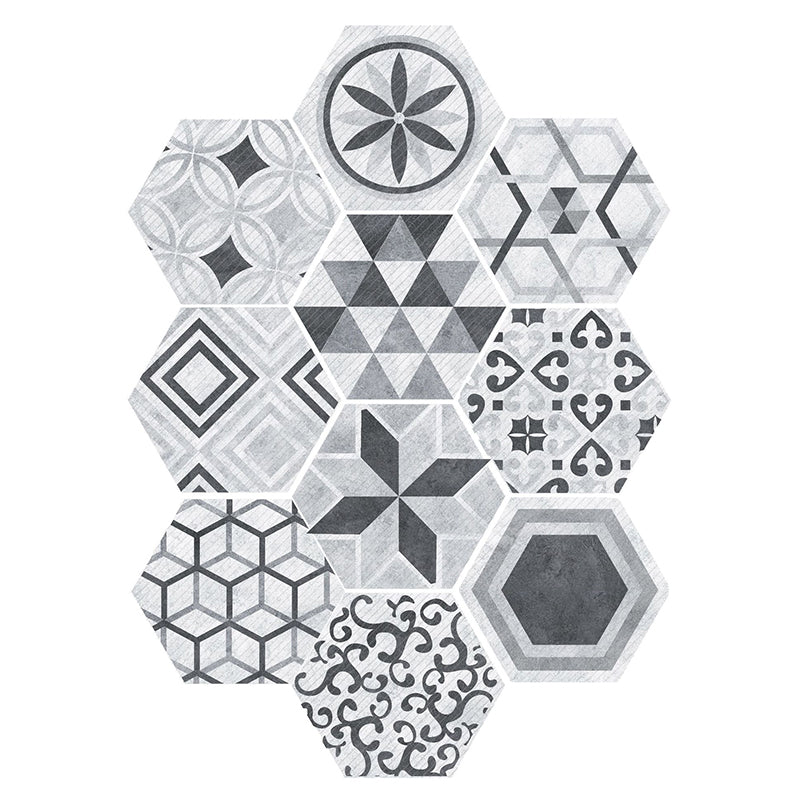 Colorful Hexagon Wall Stickers Removable Tile Decal - Cofik