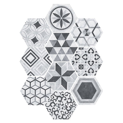Colorful Hexagon Wall Stickers Removable Tile Decal - Cofik
