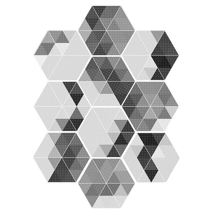 Colorful Hexagon Wall Stickers Removable Tile Decal