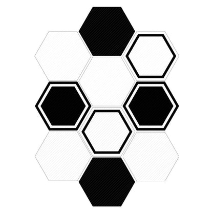 Colorful Hexagon Wall Stickers Removable Tile Decal