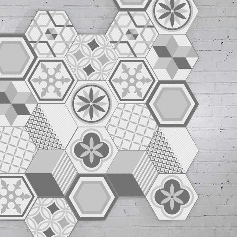 Colorful Hexagon Wall Stickers Removable Tile Decal