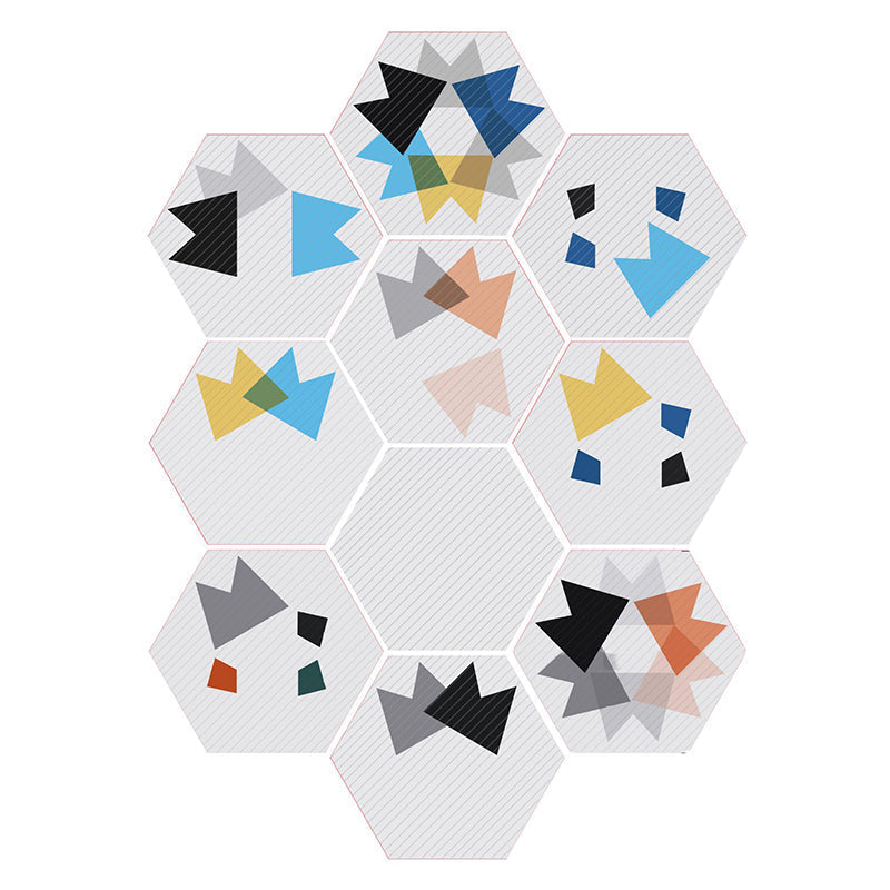 Colorful Hexagon Wall Stickers Removable Tile Decal