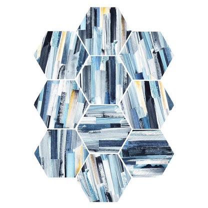 Colorful Hexagon Wall Stickers Removable Tile Decal