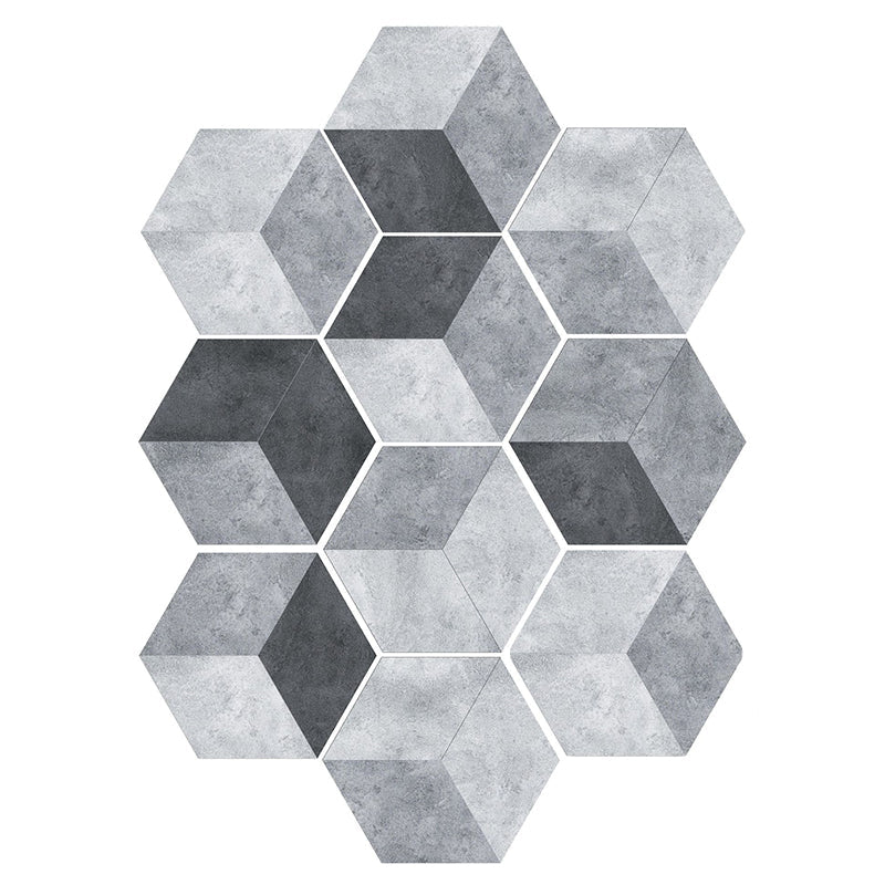 Colorful Hexagon Wall Stickers Removable Tile Decal