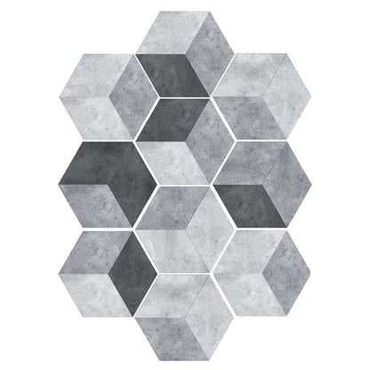 Colorful Hexagon Wall Stickers Removable Tile Decal