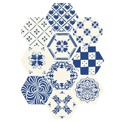 Colorful Hexagon Wall Stickers Removable Tile Decal