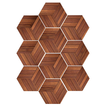 Colorful Hexagon Wall Stickers Removable Tile Decal