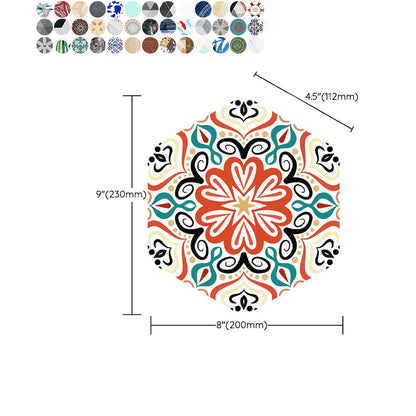 Colorful Hexagon Wall Stickers Removable Tile Decal