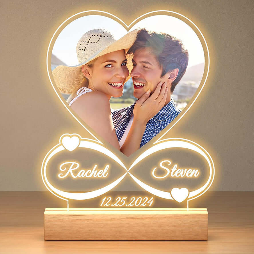 Customizable Heart Shaped LED Night Lamp