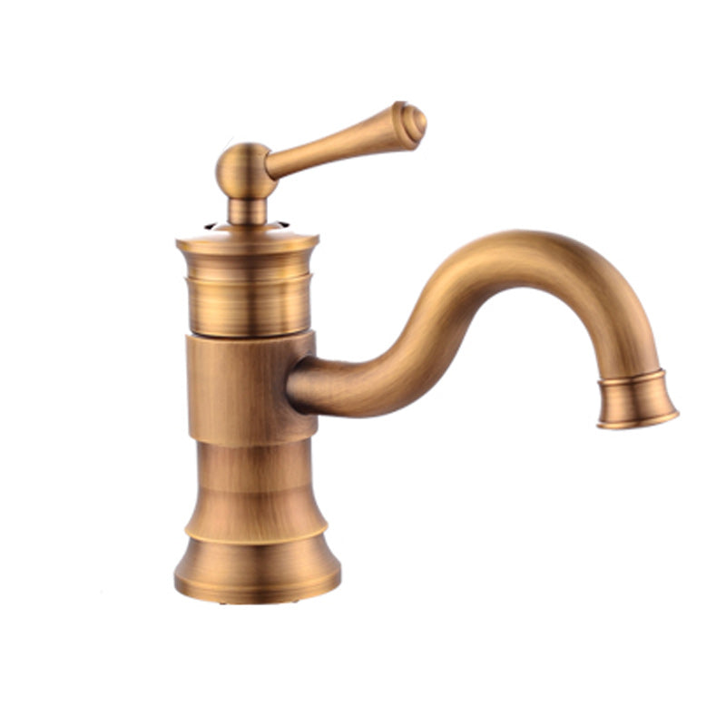 Stylish Single Handle Kitchen Faucet with Rotating Spout - Cofik