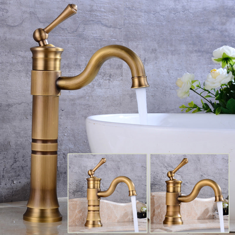 Stylish Single Handle Kitchen Faucet with Rotating Spout