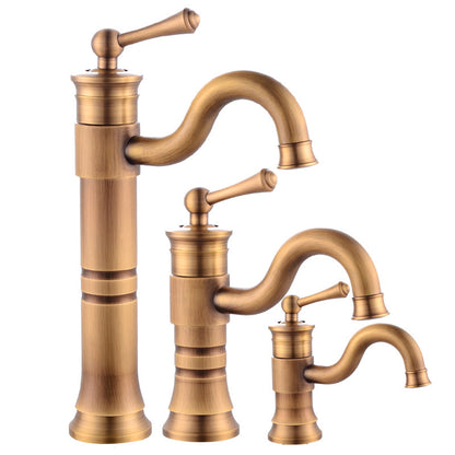 Stylish Single Handle Kitchen Faucet with Rotating Spout