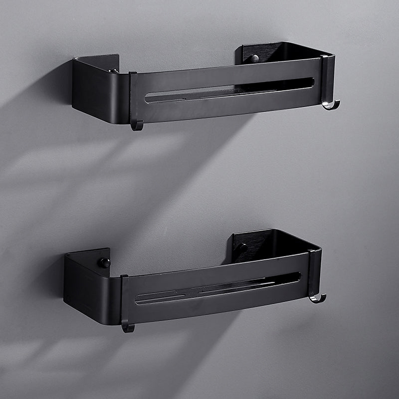 Sleek Black Bathroom Shelf Set, 3 PieceAccessory Kit