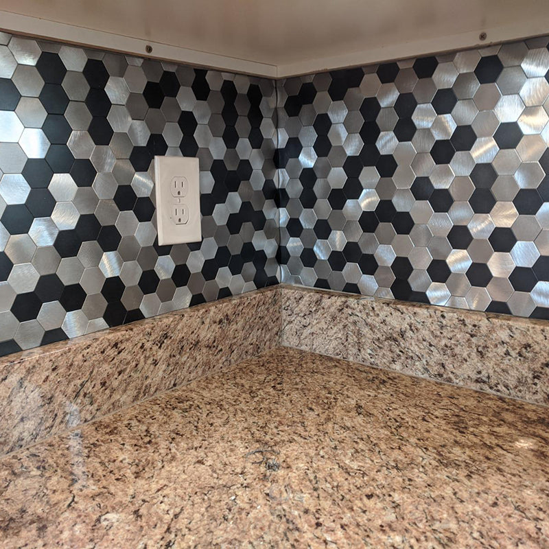 Easy Install Metallic Wall Tiles
