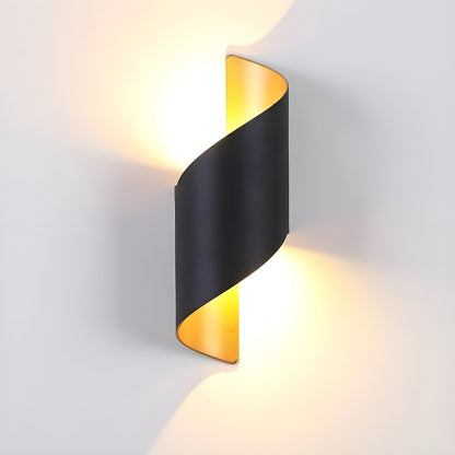 Modern Spiral LED Outdoor Wall Light