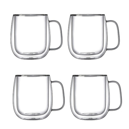 Insulated Double Layer Glass Coffee Mug