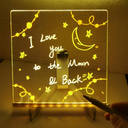 Bright LED Message Board with Colorful Pens