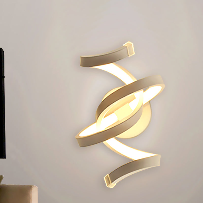 Simple White LED Wall Sconce Light for Bedroom - Cofik