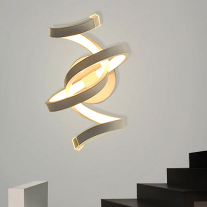 Simple White LED Wall Sconce Light for Bedroom