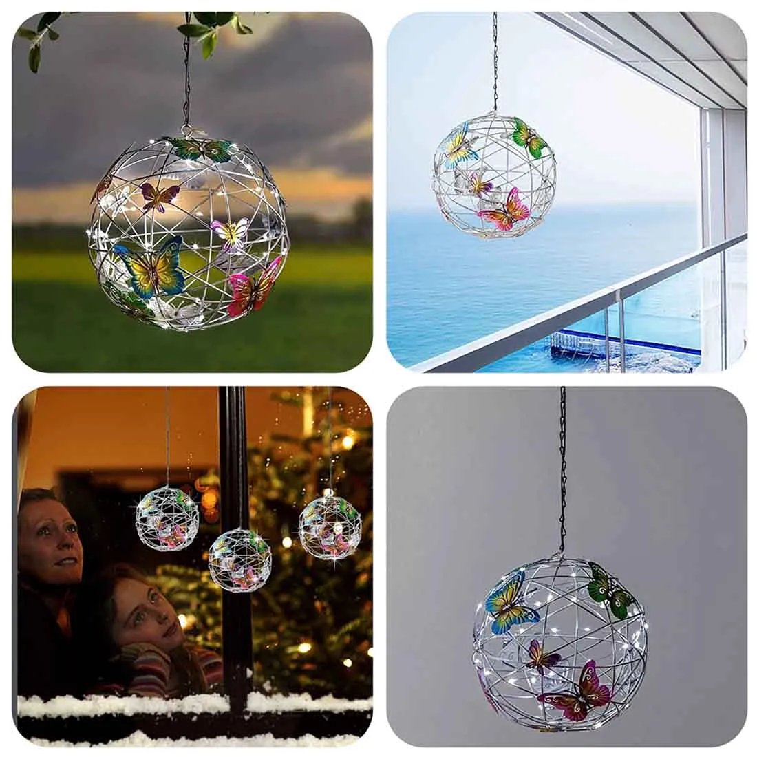 Colorful Garden Solar Butterfly Light