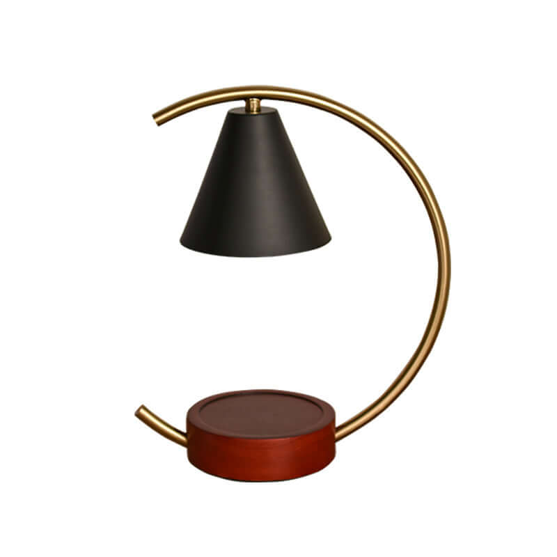 Warm Wooden Table Candle Lamp for Bedroom