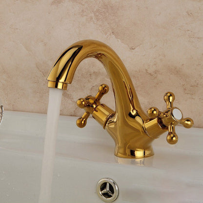 Space Saving Foldable Bathroom Faucet – 2 Lever Handles