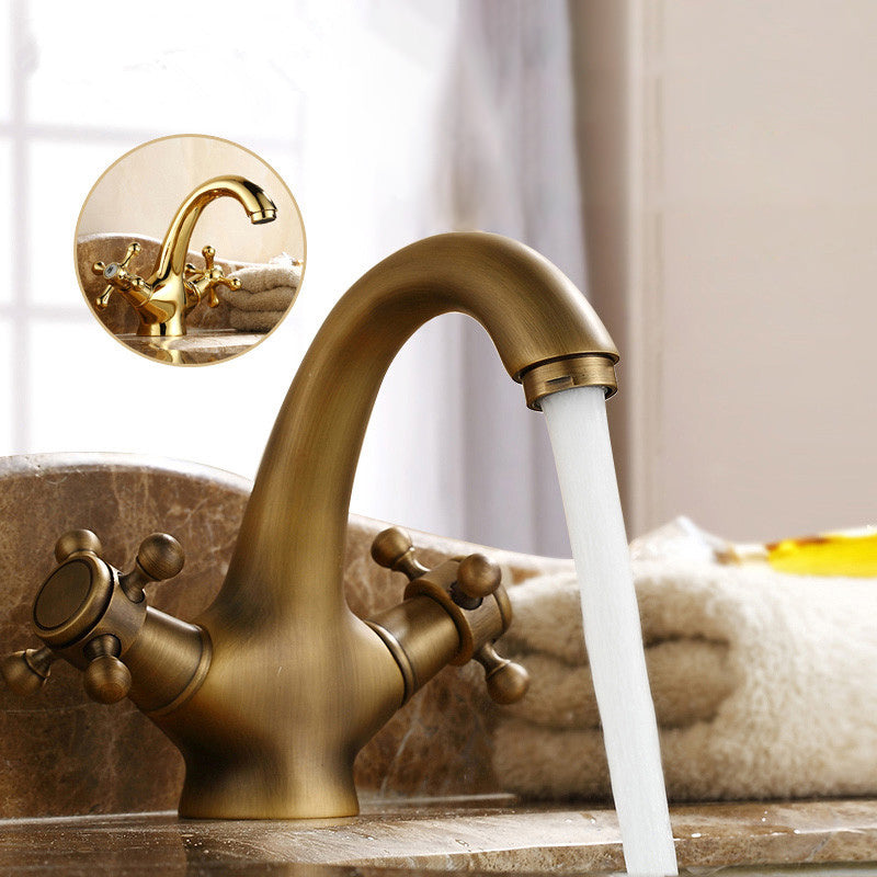 Space Saving Foldable Bathroom Faucet – 2 Lever Handles