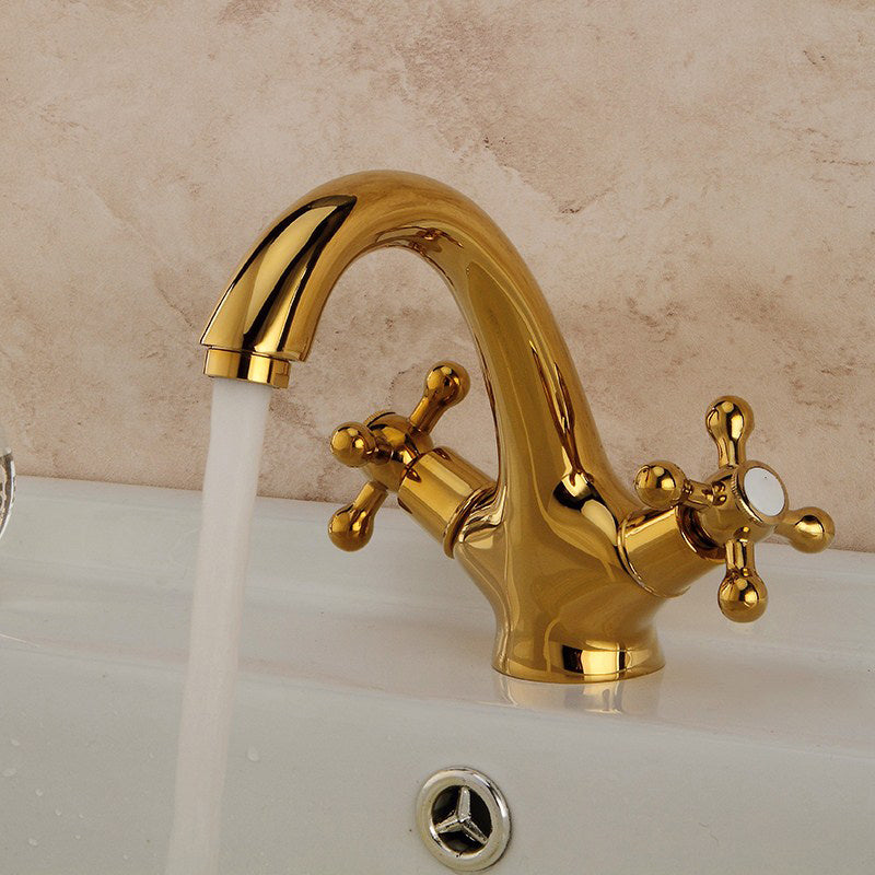 Space Saving Foldable Bathroom Faucet – 2 Lever Handles