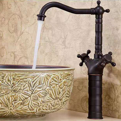 Modern Wide Spread Bath Faucet with Cross Handle Sink Mixer