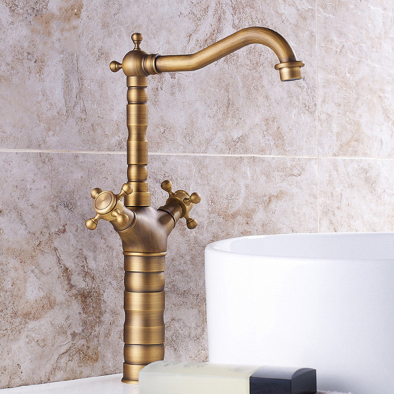 Modern Wide Spread Bath Faucet with Cross Handle Sink Mixer